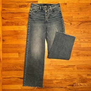 Wide Leg High Rise Jeans